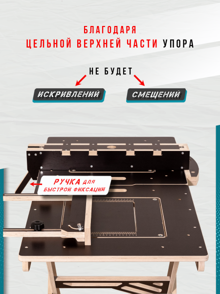 Параллельный упор с эксцентриковым зажимом