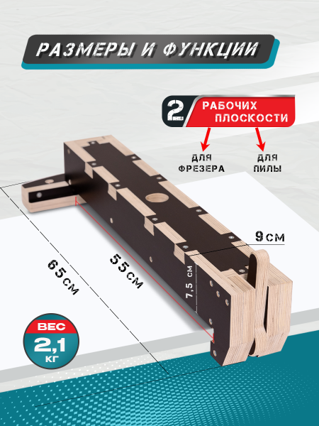 Параллельный упор с эксцентриковым зажимом