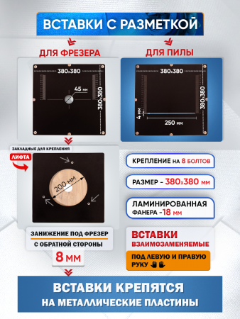 Верстак складной, для пилы и фрезера Titan XL