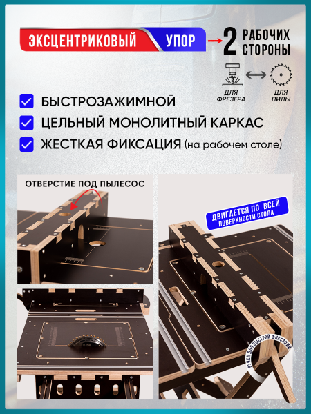 Верстак складной, для пилы и фрезера Titan Expert